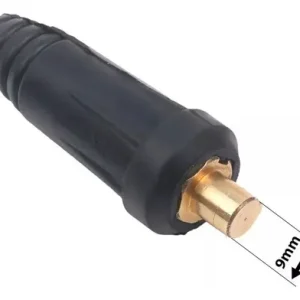 BORNES ACOPLES SOLDADORA INVERTER 9mm MACHO HEMBRA