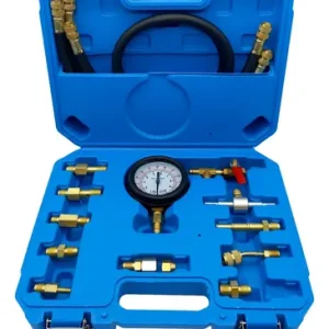 KIT MANOMETRO PARA MEDIR PRESION COMBUSTIBLE (0-140 psi / 0-10bar)