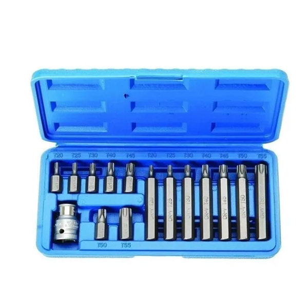 RU24003 JUEGO PUNTAS TORX 15 PZAS.ENC.1/2 - Imagen 1