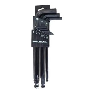 JUEGO LLAVES ALLEN REDONDA 9PZAS RUHLMAN MMPU
