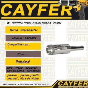 SIERRA COPA DIAMANTADA CROSS 20MM
