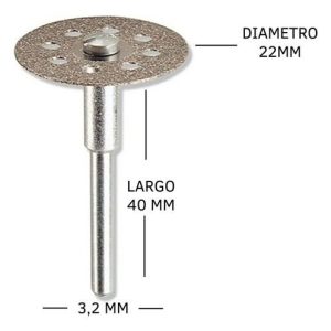 ACCESORIO P/DREMEL DISCO DIAMANTADO X 5PZS.