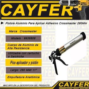 PISTOLA ALUM APLICA ADHES 11" CROSS
