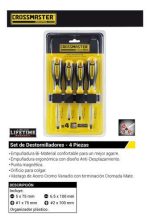SET DESTORNILLADORES 4PCS CROSS