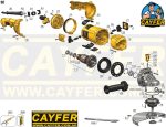 DESPIECE AMOLADORA DEWALT DWE4557 - Imagen 2