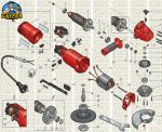 DESPIECE AMOLADORA BLACK AND DECKER G720 - Imagen 2