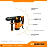 Rotomartillo Lusqtoff SDS Plus 1050 rpm RML1050-8 - Imagen 4