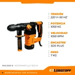 Rotomartillo Lusqtoff SDS Plus 1050 rpm RML1050-8 - Imagen 5
