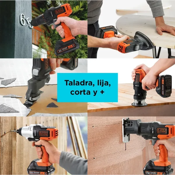 Kit Taladro Matrix 6 En 1 Herramientas + accesorio con maletín de transporte - Imagen 4