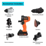 Kit Taladro Matrix 6 En 1 Herramientas + accesorio con maletín de transporte - Imagen 6